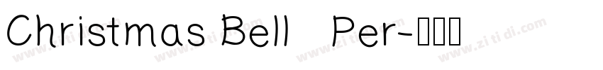 Christmas Bell   Per字体转换